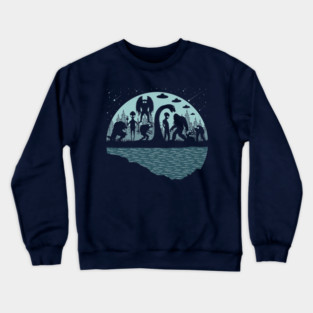 Cryptid Creatures Crewneck Sweatshirt