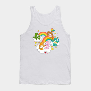 Care Bear Rainbow Nostalgic 80s Retro Vintage Childhood Cartoon Tank Top