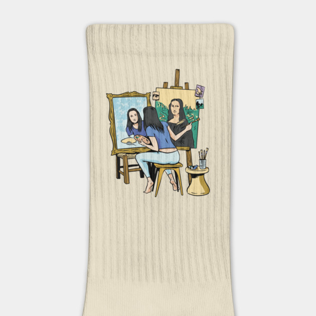 Mona Lisa Self Portrait by Cosmo Gazoo