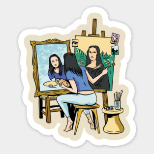 Mona Lisa Self Portrait Magnet