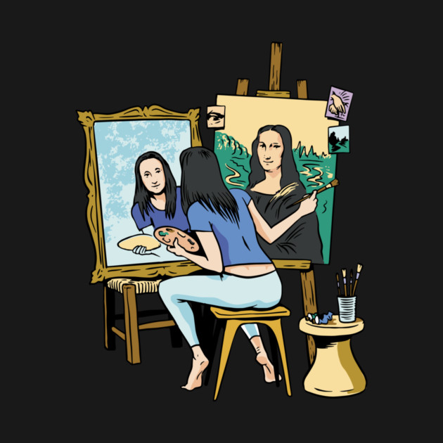 Mona Lisa Self Portrait by Cosmo Gazoo