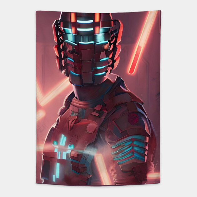 Dead Space Isaac Clarke Tapestry by animegirlnft