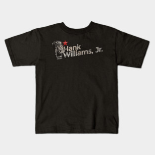 Hank Williams, Jr. - Vintage Microphone Kids T-Shirt