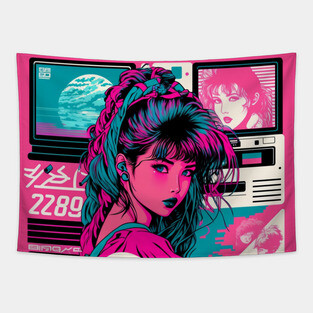 Vaporwave Tapestry