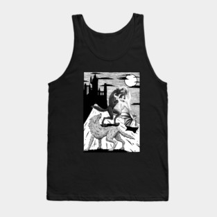 Luthien and Huan battle Sauron Tank Top