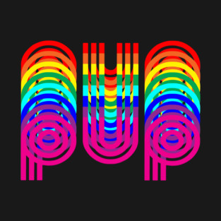 Pup Rainbow Retro T-Shirt