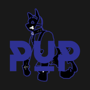 Pup Blue w Graphic T-Shirt