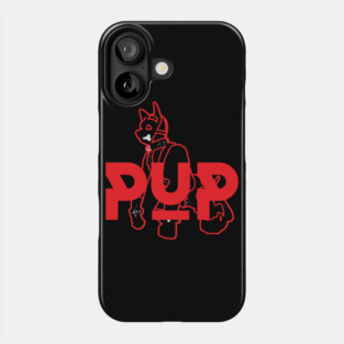 Pup Red w Graphic Phone Case