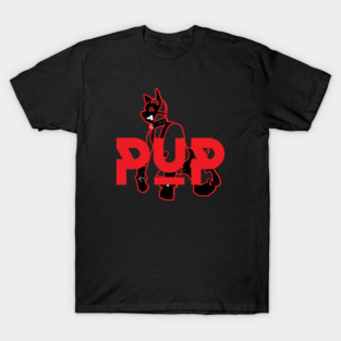 Pup Red w Graphic T-Shirt