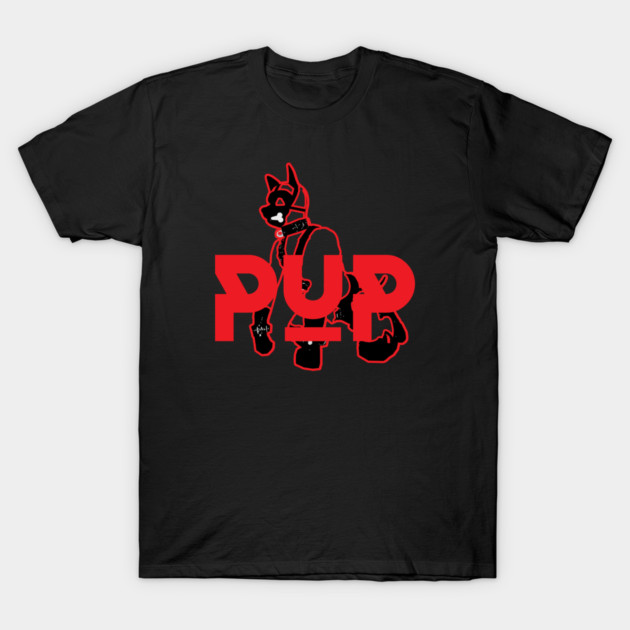 Pup Red w Graphic T-Shirt by planetkink