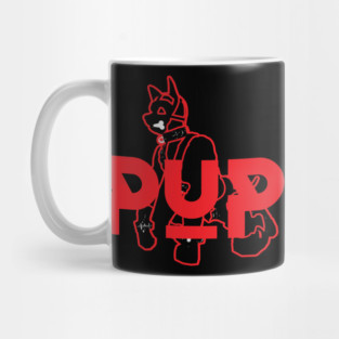 Pup Red w Graphic Mug