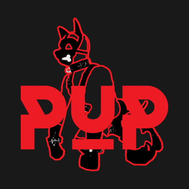 Pup Red w Graphic by planetkink