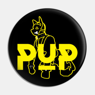 Pup Yellow w Graphic Pin