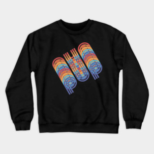 Pup 80s Retro Angled Crewneck Sweatshirt