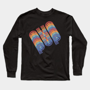 Pup 80s Retro Angled Long Sleeve T-Shirt