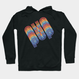 Pup 80s Retro Angled Hoodie