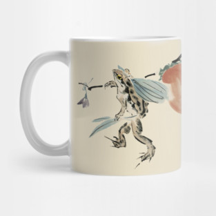 Funny Japanese Frog - Vintage Japanese Art Mug