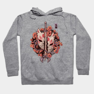 Ruined Mask - Cool Sword Flowers Gift Hoodie