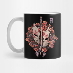 Ruined Mask - Cool Sword Flowers Gift Mug