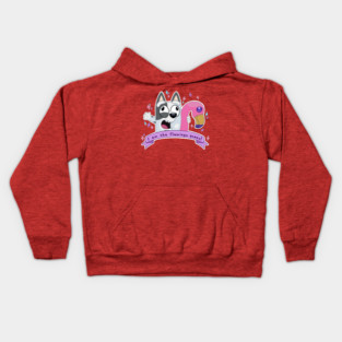 I am the flamingo queen! Kids Hoodie