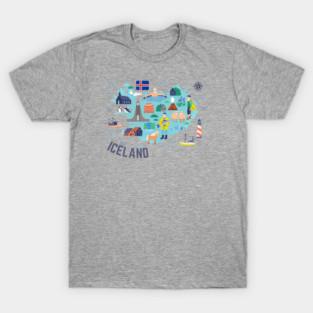Iceland - Popular Sites of Iceland T-Shirt
