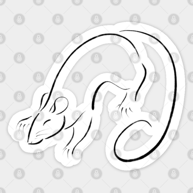 Rat Sticker by DeguArts