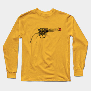 Wild West Toy Cap Gun Long Sleeve T-Shirt