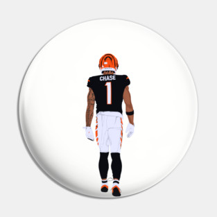 Ja'Marr Chase Vector Sport Illustration Pin