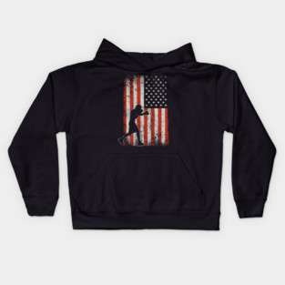 USA Flag Boxing Kids Hoodie