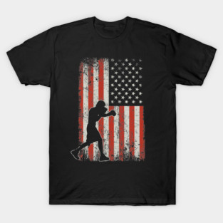 USA Flag Boxing T-Shirt