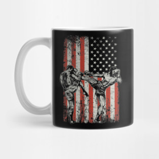 USA Flag MMA Mixed Martial Arts Mug