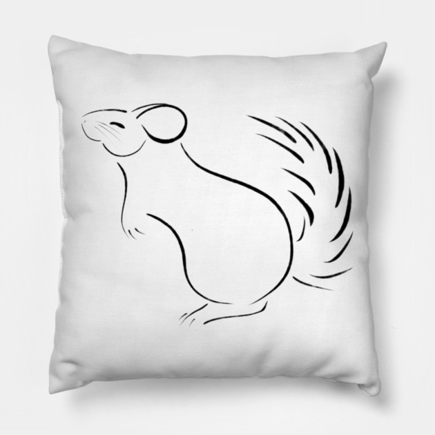 Chinchilla Pillow by DeguArts