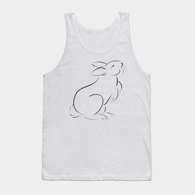 Rabbit Tank Top by DeguArts