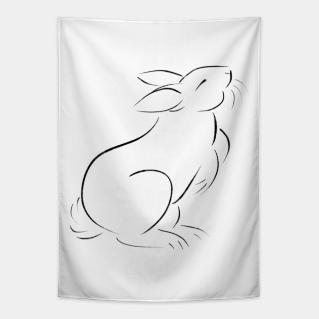Rabbit Tapestry by DeguArts