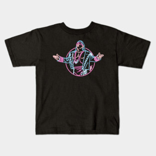 Bret Hart neon Kids T-Shirt