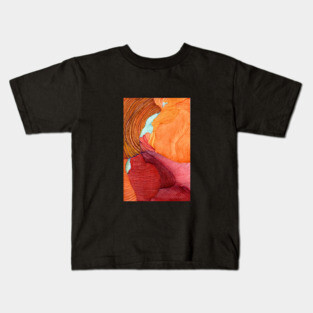 Antelope Canyon Arizona Watercolor Kids T-Shirt