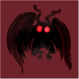 mothman Posters and Art