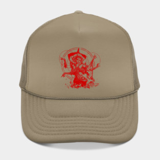 Kali Goddess Red Ink Transparent Hat