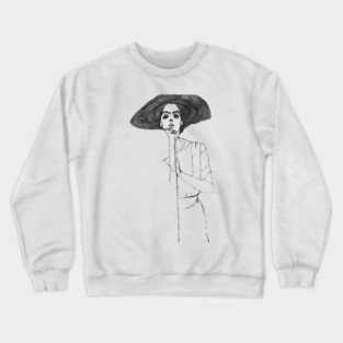 Portrait of a Woman by Egon Schiele Crewneck Sweatshirt