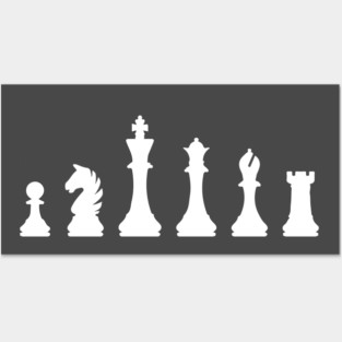 Chess pieces Posters and Art