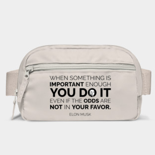 Elon Musk Quote Bag
