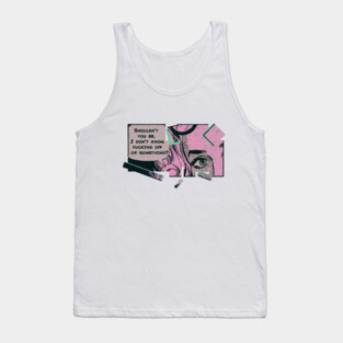 Vaporwave Comic Tank Top