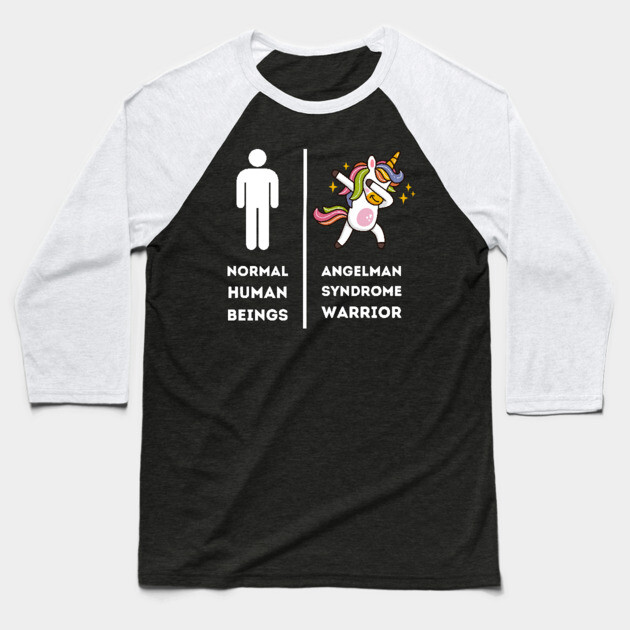 Angelman syndrome disorder Baseball T-Shirt by The WYLD Tribe