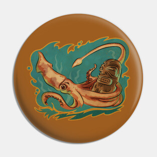 Squid & Tiki Pin