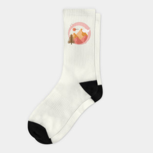 Sunset mountains Socks
