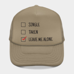 Leave me alone checkmark Hat