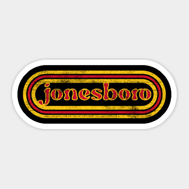 Vintage Jonesboro Sticker by rt-shirts