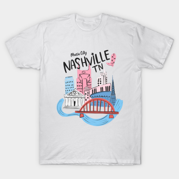 Definitely a Nashville Party T-Shirt by Taylor Thompson Art