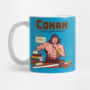 Conan the Librarian Colored Mug