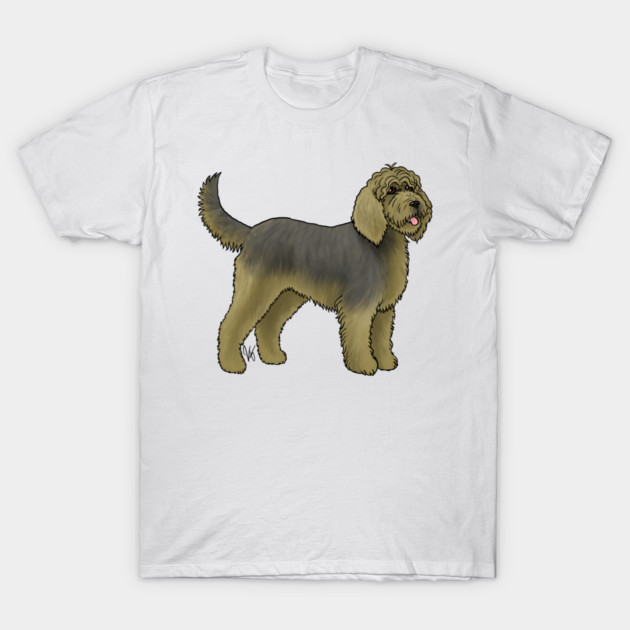 Dog - Otterhound - Black and Tan T-Shirt by Jen's Dogs Custom Gifts and Designs